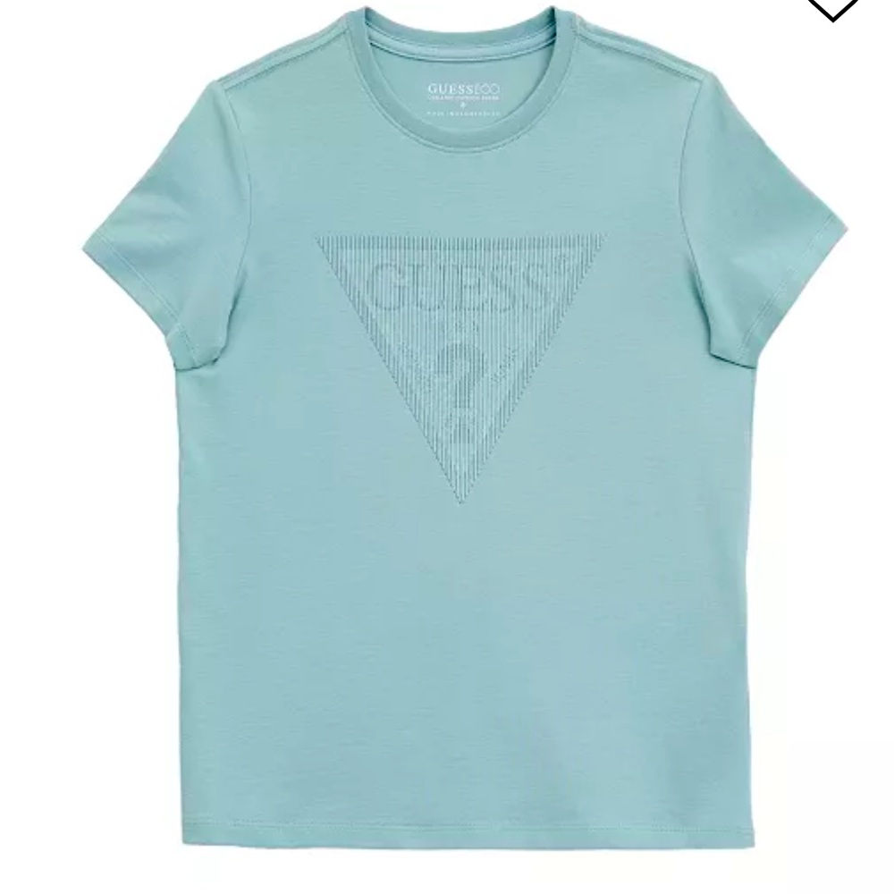 Big Boys Stretch Jersey Rubberized Triangle Logo T-shirt